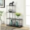 Convenience Concepts Designs2Go Multi Shelf L Bookshelf, Black